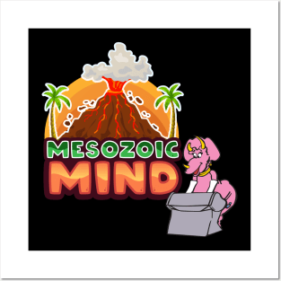 Triceratops on Keyboard - Mesozoic Mind! Posters and Art